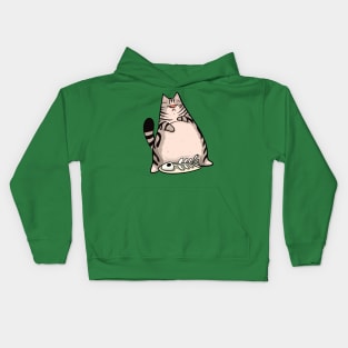 American Shorthair Lazy Cat Kids Hoodie